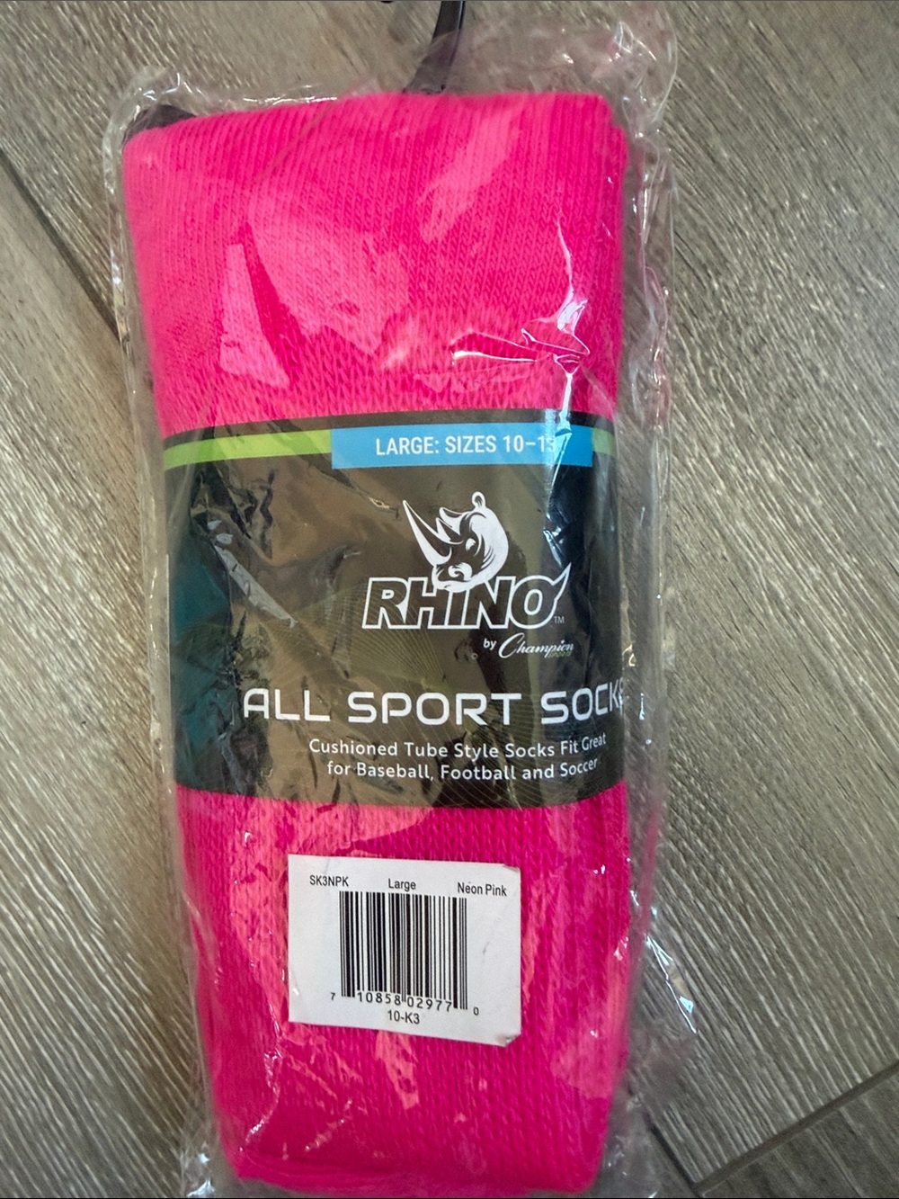 Rhino Neon Pink All-Sport Socks - Women's Large